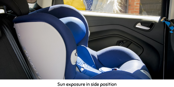 Sun exposure in side position